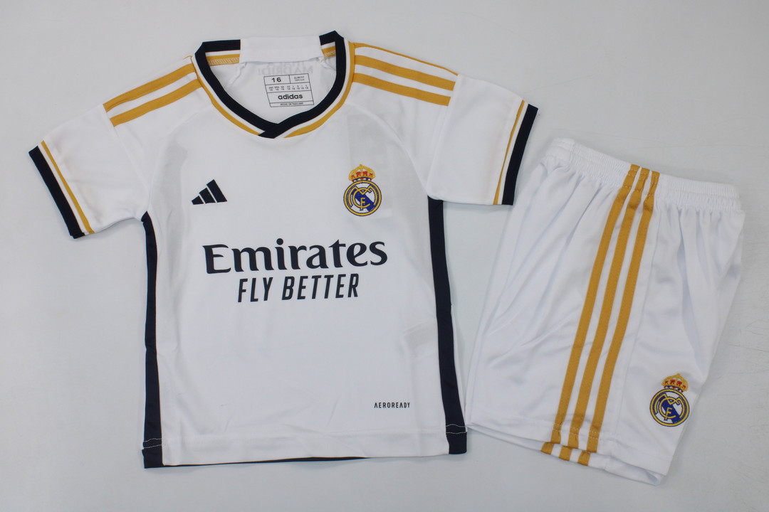 Kids-Real Madrid 23/24 Home Soccer Jersey